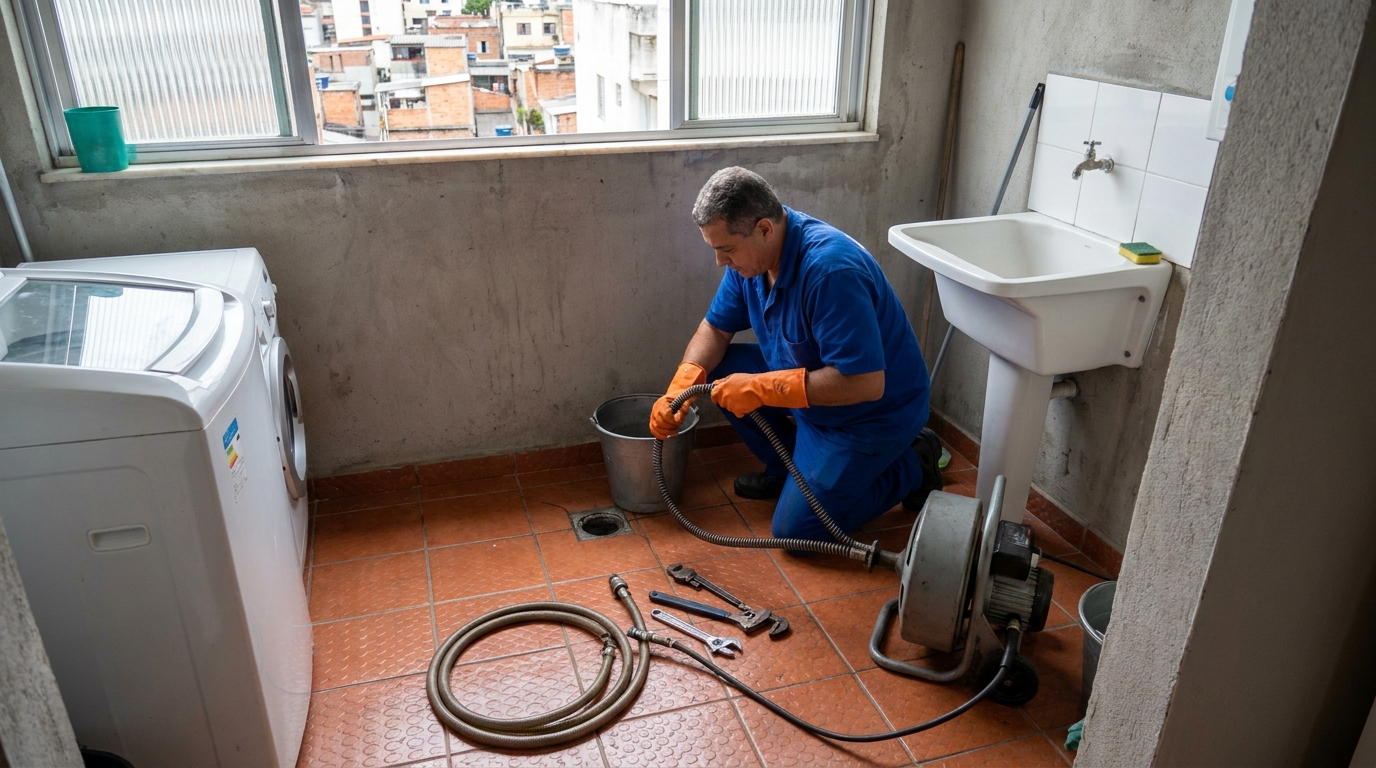Limpeza Profunda de Ralos no Brisamar, Vila Velha‑ES